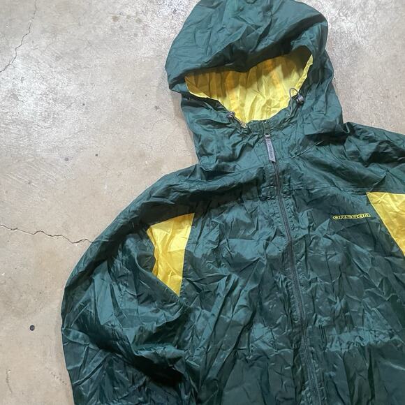 Mens XL Rain Resistant Green Full Zip Pullover Hoodie - Picture 3 of 7